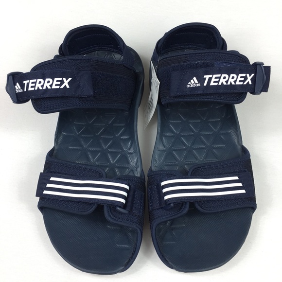 Adidas Cyprex Ultra Sandal DLX Terrex Hiking Blue Men’s Sz 10 new main image 5